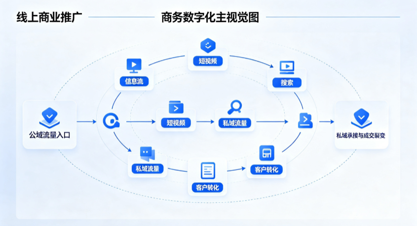 嘉陵区线上商业推广怎么做？全域流量闭环搭建与低成本转化实战指南